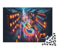 1000 Piece Picture Jigsaw, Chinese Dragon Parade, 38x26cm/1000pcs