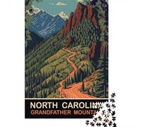 1000 Piece Picture Jigsaw, Grandfather Mountain SD, 70x50cm/1000pcs