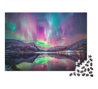 1000 Piece Picture Jigsaw, Northern Lights Photography, 52x38cm/1000pcs