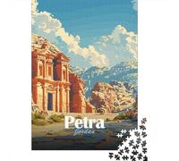 1000 Piece Picture Jigsaw, Petra Jordan Vintage Poster, 38x26cm/1000pcs
