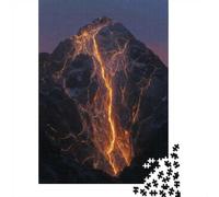 1000 Piece Picture Jigsaw, Volcanic Mountain Eruption, 38x26cm/1000pcs | For relaxed weekends at home, this adult jigsaw puzzle with 1000 pieces fits naturally into relaxed home leisure.