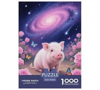 1000 Piece Piglet Jigsaw Puzzle for Adults - Challenging & Brainteasing, Starlight Rose Puzzles, Home Decoration Birthday Gifts 70x50cm/1000pcs