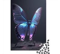1000 Piece Pink Purple Butterfly4 Jigsaw Puzzles for Adult Teenagers Paper Puzzles For Family Fun & Game Night 1000pcs (38x26cm)