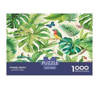 1000 Piece Plants Game Puzzle for Adults Gifts Fun Challenging Home Decors Brainteasing Tropical Leaves Jigsaw Puzzle for Women Men Adult 70x50cm/1000pcs