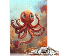 1000 Piece Playful Octopus Painting Adult Puzzles Paper Puzzle for Adults Educational Game Challenge Toy 1000pcs (38x26cm)