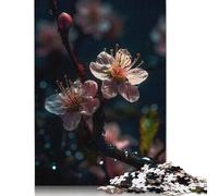 1000 Piece Plum Blossom Square Jigsaw Puzzles for Adults, Wooden Puzzles Educational Game for Children 1000pcs (75x50cm)