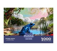 1000 Piece Poison Dart Frog Jigsaw Puzzle for Adults - Cooperative Play & Educational Activity, Jungle Puzzles, Home Decoration Unique Gift 52x38cm/1000pcs
