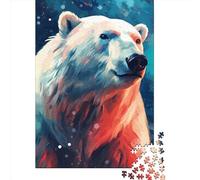 1000 Piece Polar Bear Colorful Jigsaw Puzzles for Adult Puzzle Jigsaws for Adults Age 14+ 1000pcs (38x26cm)