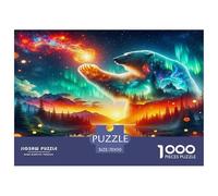 1000 Piece Polar Bear Game Puzzle for Adults Gifts Fun Challenging Home Decoration Brainteasing Wildlife Jigsaw Puzzle for Women Men Adult 70x50cm/1000pcs