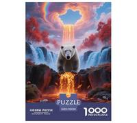 1000 Piece Polar Bear Jigsaw Puzzle for Adults - Family Fun, Family Happy Game, Autumn Waterfall Jigsaws, Home Decoration Birthday Gifts 70x50cm/1000pcs