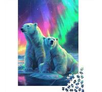 1000 Piece Polar Bear Jigsaw Puzzles, for Adults & Paper Puzzles Educational Games For Kids 38x26cm/1000pcs