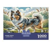 1000 Piece Polish Lowland Sheepdog Jigsaw Puzzles for Adults Educational Games Jigsaw Puzzle Home Decoration for Men Women Elders Seniors 70x50cm/1000pcs
