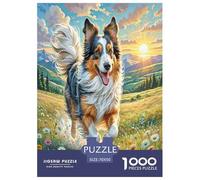 1000 Piece Polish Lowland Sheepdog Jigsaw Puzzles for Adults Educational Games Jigsaw Puzzle Home Decoration for Adults Gifts 70x50cm/1000pcs