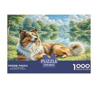 1000 Piece Polish Lowland Sheepdog Jigsaw Puzzles for Adults Family Challenge Toys Jigsaw Puzzle Home Decoration for Men Women Elders Seniors 38x26cm/1000pcs
