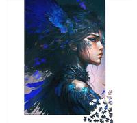 1000 Piece Portrait Winged Fairy Adult Puzzles Wooden Puzzle for Adults Educational Game Challenge Toy 1000pcs (75x50cm)
