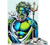 1000 Piece Poseidon King of The Sea Puzzles for Adults Paper Puzzles Educational Games For Kids 38x26cm/1000pcs