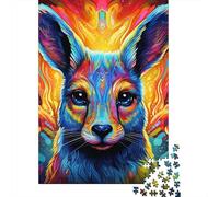 1000 Piece Psychedelic Art Rabbit Jigsaw Puzzlesfor Adults Wooden Puzzle Jigsaws for Adults For Family Fun & Game Night 1000pcs (75x50cm)