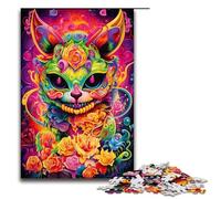 1000 Piece Psychedelic Colourful Monsters Puzzles Gifts Jigsaw for Adults Christmas Wishlist with Santa Claus for Teenager Age 14 Up 75x50cm