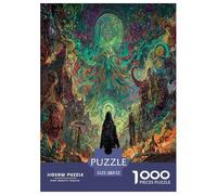 1000 Piece Psychedelic Divine Realm Game Puzzle for Adults Gifts Educational Games Home Decoration The Pilgrim Jigsaw Puzzle for Adults And Kids Age 12 And Up 52x38cm/1000pcs