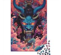 1000 Piece Psychedelic Goat Jigsaw Puzzles for Adults Puzzle Adult Jigsaw Puzzle Home Decoration Puzzle Toys 1000pcs (38x26cm)