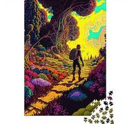 1000 Piece Psychedelic Nature4 Jigsaw Puzzlesfor Adults Wooden Puzzle Jigsaws for Adults For Family Fun & Game Night 1000pcs (75x50cm)