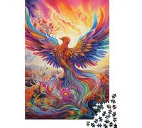 1000 Piece Psychedelic Phoenix Bird Jigsaw Puzzles for Adults Jigsaw Puzzles Educational Game Challenge Toy 1000pcs (75x50cm)
