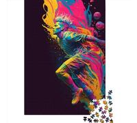 1000 Piece Psychedelic Player Adult Puzzles Wooden Puzzle for Adults Educational Game Challenge Toy 1000pcs (38x26cm)