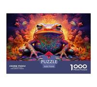 1000 Piece Psychedelic Toad Adult Puzzles Wooden Puzzles Educational Stress Relief Toy Puzzle 1000pcs (75x50cm)