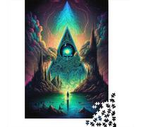 1000 Piece Psychedelic3 Jigsaw Puzzles for Adults Jigsaw Puzzles Educational Game Challenge Toy 1000pcs (38x26cm)
