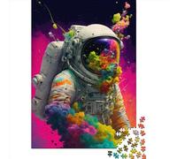 1000 Piece Psychodelic Astronaut Jigsaw Puzzles for Adult Teenagers Home Educational Games DIY Toys 1000pcs (38x26cm)