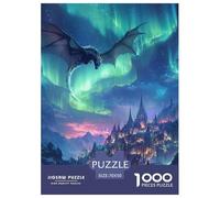 1000 Piece Pterosaur Game Puzzle for Adults Gifts Fun Challenging Home Decoration Brainteasing Dinosaurs Jigsaw Puzzle for Women Men Adult 70x50cm/1000pcs