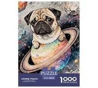 1000 Piece Pug Interstellar Jigsaw Puzzle for Adults Kids - Family Fun, Educational Toys, Planet Puzzle, Decoration Unique Gift 38x26cm/1000pcs