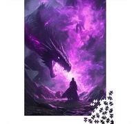 1000 Piece Purple Dragon Jigsaw Puzzles for Adult Teenagers Home Educational Games DIY Toys 1000pcs (75x50cm)