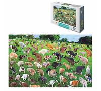 1000 Piece Puzzle,101 Pooping Puppies,Dogs Pooping Puzzle,Interesting Stress Reduction Jigsaw Puzzles,Funny Holiday for Children Adults