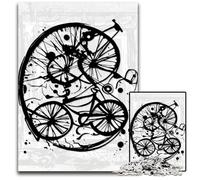 1000 Piece Puzzle Abstract Bike Puzzles for Adults Relaxing Entertainment Home Decor 1000 PCS(38x26cm)