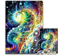 1000 Piece Puzzle Abstract Cosmic Spiral Wooden Puzzles Home Decor Brain Teaser Game for Teenagers & Family Interaction 1000 PCS(75x50cm)