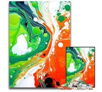 1000 Piece Puzzle Acrylic Paint Pour Puzzles for Adults Relaxing Entertainment Home Decor 1000 PCS(75x50cm)