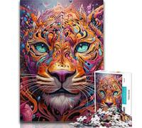 1000 Piece Puzzle African Leopard Jigsaw Puzzle 1000 Pieces for Teenagers,Educational Game Challenge Toy for Women And Men 26x38cm