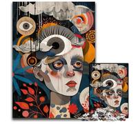 1000 Piece Puzzle All Eyes on Me Surreal Art Impossible Jigsaw Puzzles for Adults Family Activity Brain Teaser Home Decor 1000 PCS(75x50cm)
