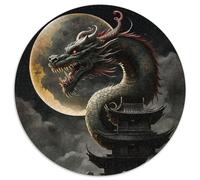 1000 Piece Puzzle Ancient Chinese Dragon Challenging Puzzles for Teenagers,Couples,and Friends for Birthdays,Christmas (67.5x67.5cm)