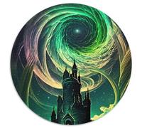1000 Piece Puzzle Ancient Cosmos Castle 1000Pc Adults Round Jigsaw Puzzle Brain Teaser Game for Teenagers, Perfect 67.5x67.5cm