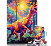1000 Piece Puzzle Ancient Dinosaurs Adult Jigsaw Puzzles 1000 Pieces,Challenging Difficult with Fully Interlocking Randomly Shaped Pieces 26x38cm