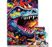 1000 Piece Puzzle Ancient Dinosaurs Jigsaw Puzzles for Adults 1000 Pieces,Relax Games Is Ideal As A Gift for The Whole Family 50x75cm