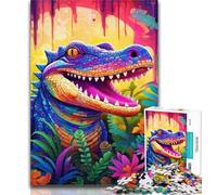 1000 Piece Puzzle Animal Nile Crocodiles Jigsaws Puzzles 1000 Pieces for Adults Gifts,Decompressing Intellectual Educational Toy Great Gifts And Toys 75x50cm