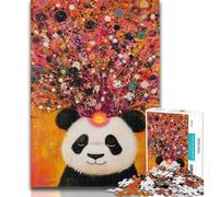 1000 Piece Puzzle Animal Panda Art Jigsaws 1000 Pieces for Teenagers,Toys Educational Games Stress Relieving Unique Home Decor And Gifts 50x75cm