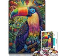 1000 Piece Puzzle Animal Toucan 1000 Piece Jigsaw Puzzles for Adults & Teens,Classic Educational Games Beautiful Decoration (38x26cm)