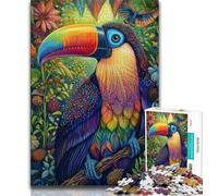 1000 Piece Puzzle Animal Toucan Jigsaw Puzzles 1000 Pieces for Adults Teens,Toys Educational Games Stress Relieving Enhance Love between Couples (50x75cm)