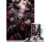 1000 Piece Puzzle Anime Demon Girl Adult Jigsaw Puzzles 1000 Pieces,Challenging Difficult with Fully Interlocking Randomly Shaped Pieces (26x38cm)