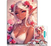 1000 Piece Puzzle Anime Elf Girl Jigsaw Puzzles for Adults 1000 Pieces,Train Your Brain And Hands Birthday Present, Gifts 26x38cm