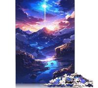 1000 Piece Puzzle Anime Everest Mountain Creative Square Jigsaw Puzzles for Adults & Paper Puzzles Educational Toys 1000pcs (75x50cm)